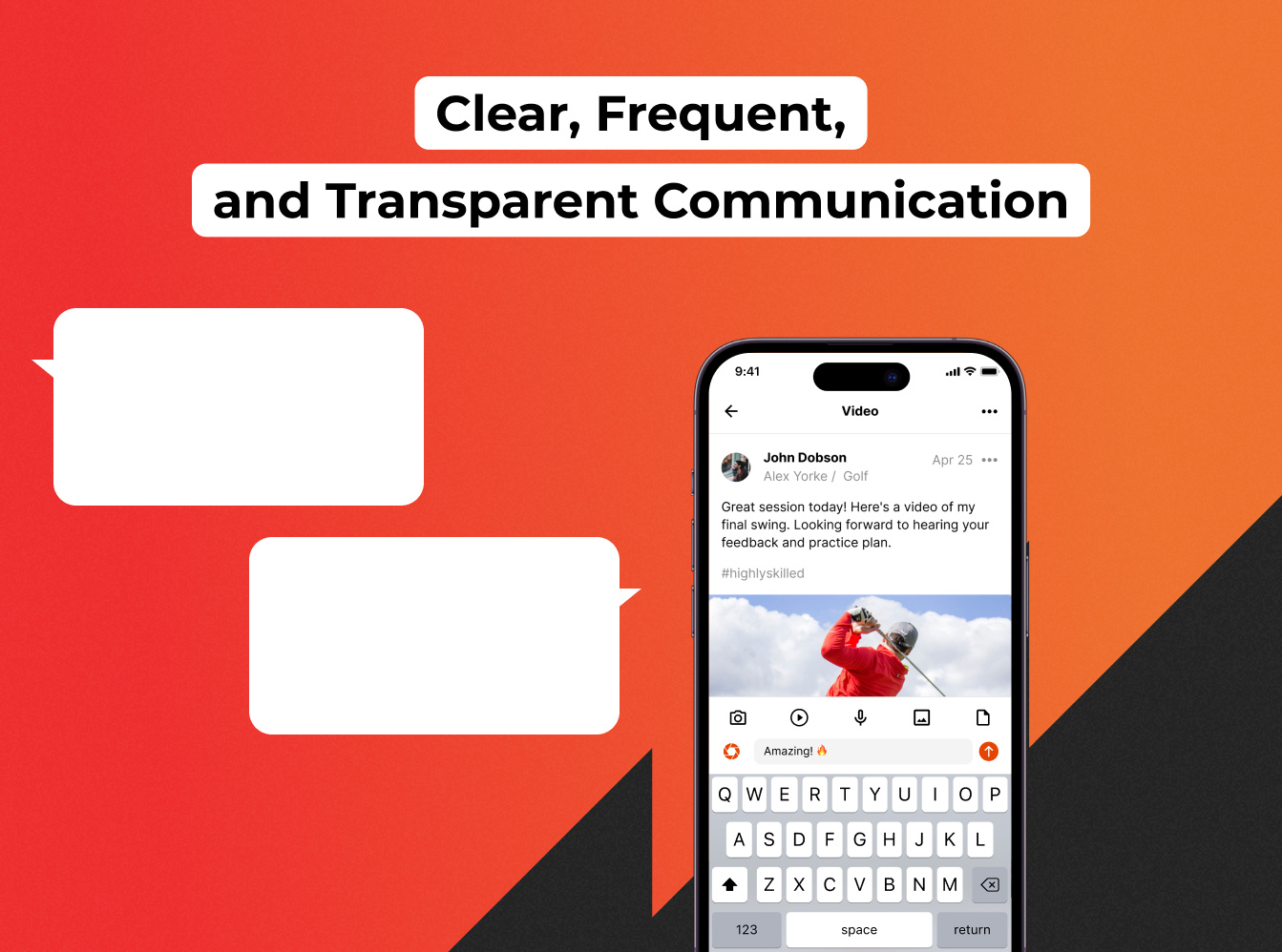 clear frequent and transparent communication