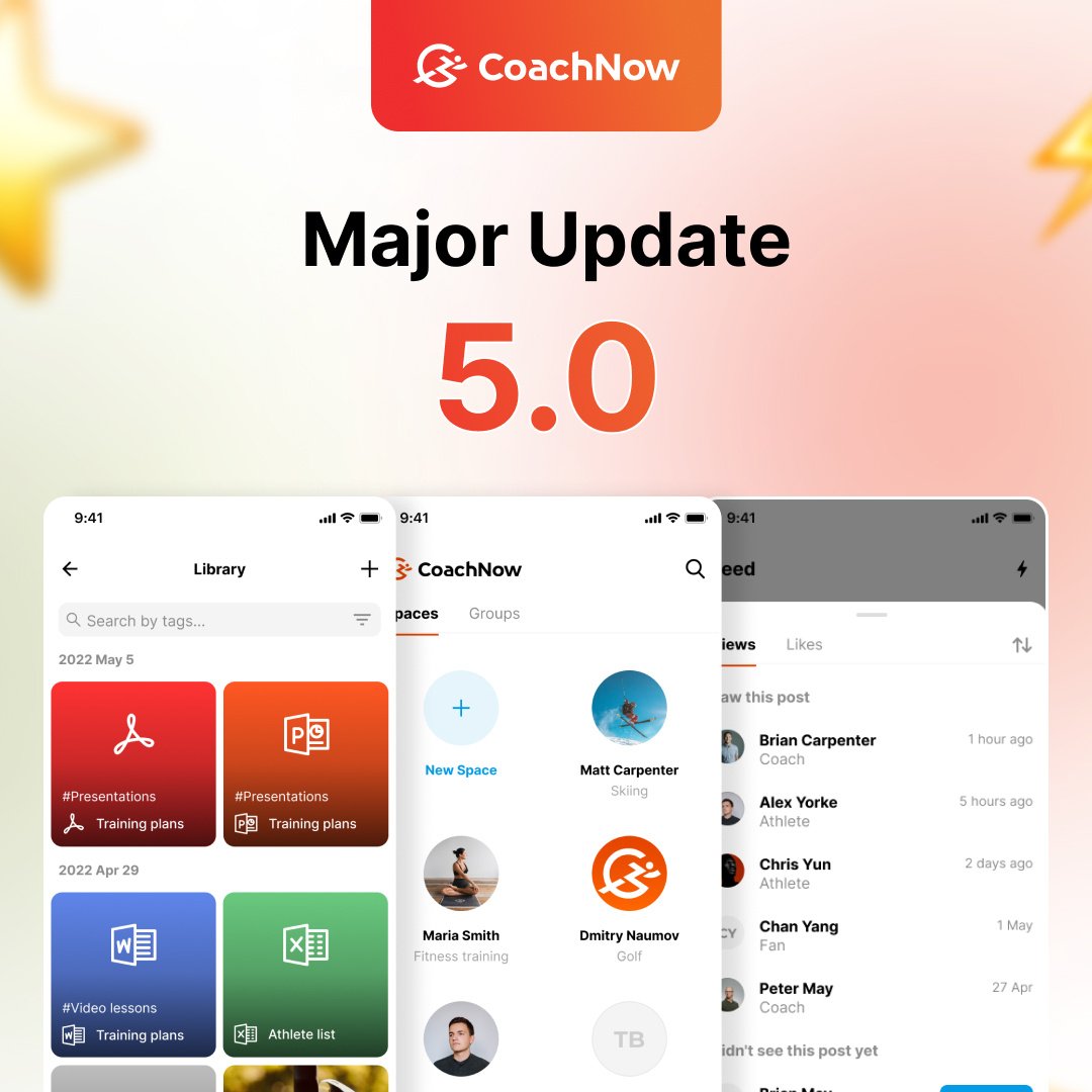 CoachNow Update 5.0 is LIVE for all Users!