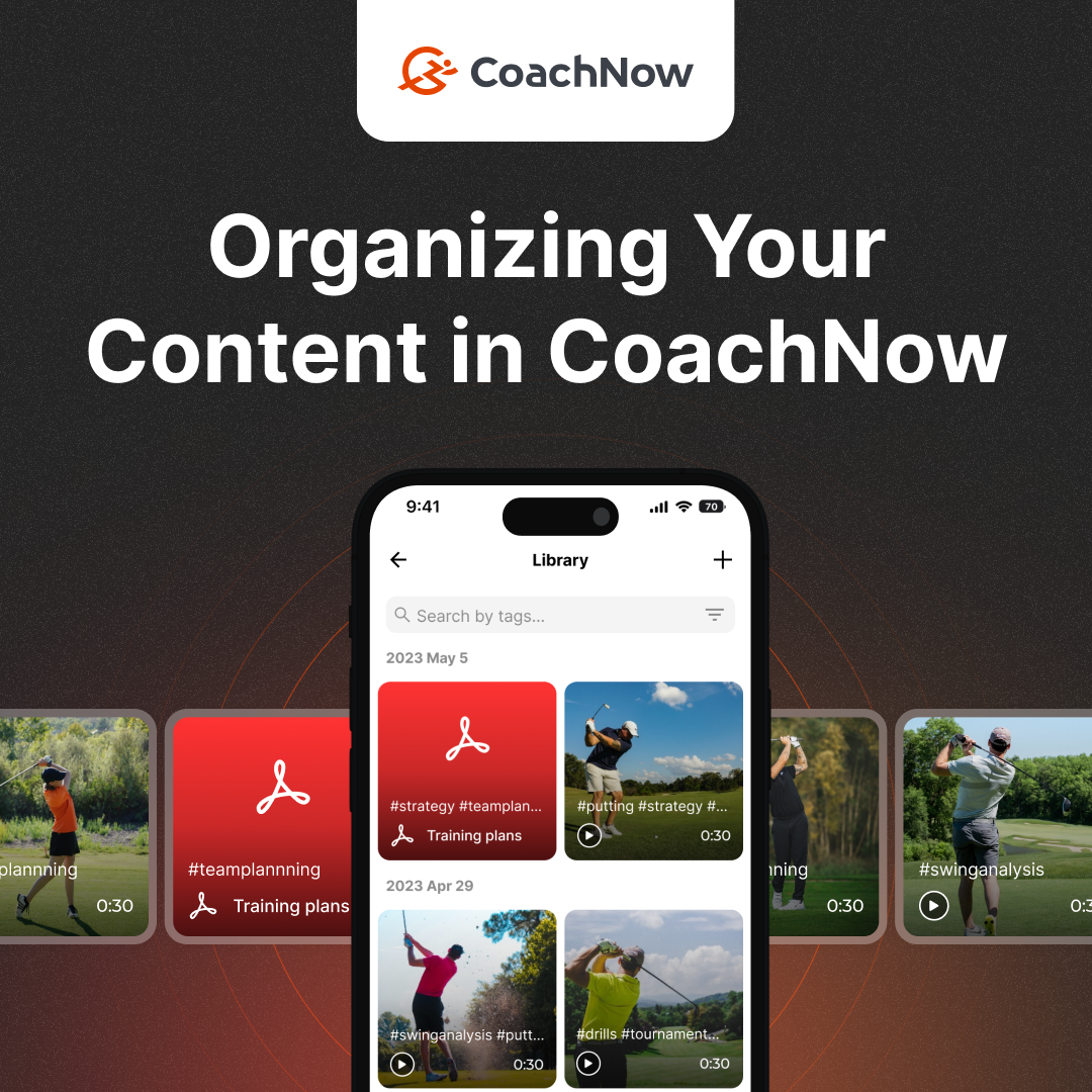 Organize Your Content in CoachNow - 6 Key Features - Alex, Head Coach