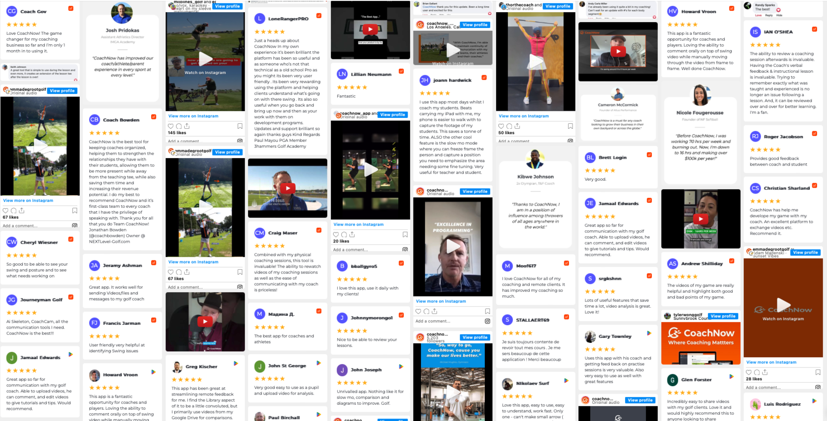 coachnow testimonials, reviews, 5 star reviews, 4.8 App Store rating